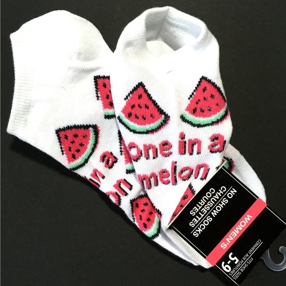 Accessories - *3/$15* Fun Watermelon "ONE IN A MELON" Socks